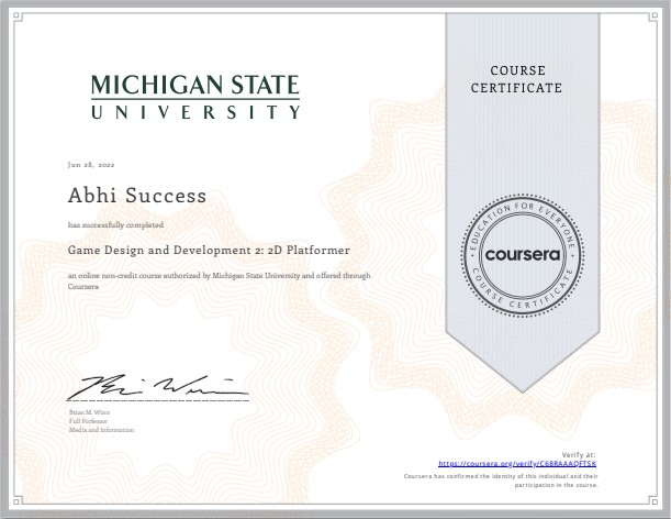 Certificate 3
